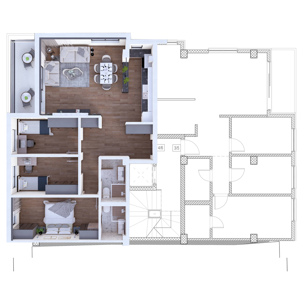 Four-room Apartment 6
